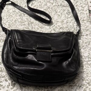 Kooba Black Leather Shoulder Bag